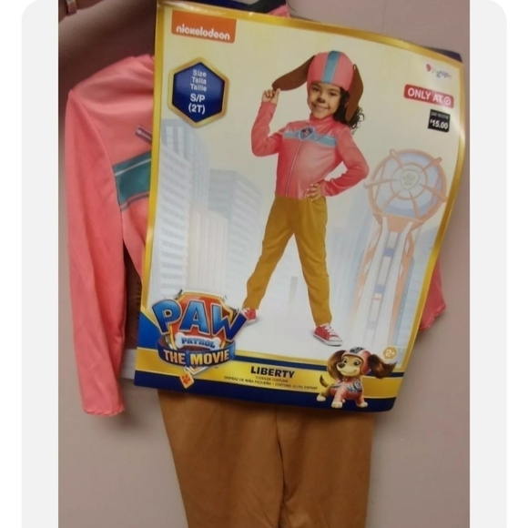 NWT Paw Patrol The Movie Liberty Dog Halloween Costume 2T Outfit & Hat Cute New - Picture 4 of 8